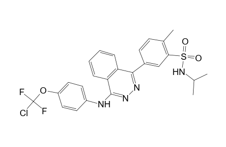 5-[4-[4-[chloro(difluoro)methoxy]anilino]-1-phthalazinyl]-2-methyl-N-propan-2-ylbenzenesulfonamide