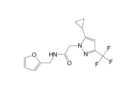 2-[5-cyclopropyl-3-(trifluoromethyl)-1H-pyrazol-1-yl]-N-(2-furylmethyl)acetamide
