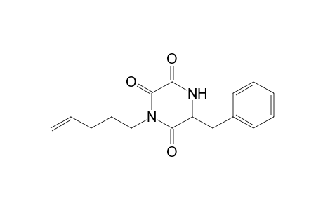 6-Benzyl-4-(pent-4-enyl)piperazine-2,3,5-trione