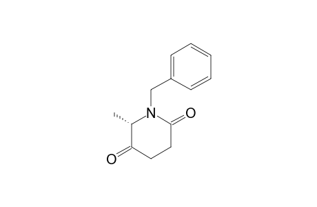 (+)-(6S)-1-BENZYL-6-METHYLPIPERIDINE-2,5-DIONE