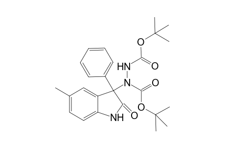 Di-tert-butyl 1-(5-methyl-2-oxo-3-phenylindolin-3-yl)hydrazine-1,2-dicarboxylate