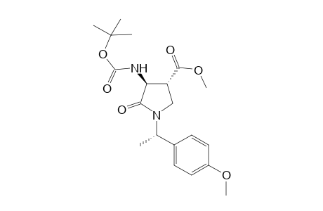 (3S,4R,1'S)-3-t-Butoxycarbonylamino-4-methoxycarbonyl-1-[1'-(4-methoxyphenyl)ethyl]pyrrolidin-2-one