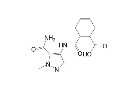 3-cyclohexene-1-carboxylic acid, 6-[[[5-(aminocarbonyl)-1-methyl-1H-pyrazol-4-yl]amino]carbonyl]-