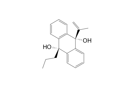 9,10-Anthracenediol, 9,10-dihydro-9-(1-methylethenyl)-10-propyl-, cis-