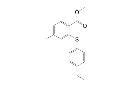 Methyl 2-(4-ethyl-phenylsulfanyl)-4-methyl-benzoate