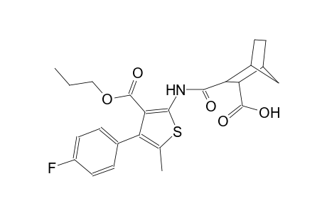 3-({[4-(4-fluorophenyl)-5-methyl-3-(propoxycarbonyl)-2-thienyl]amino}carbonyl)bicyclo[2.2.1]heptane-2-carboxylic acid