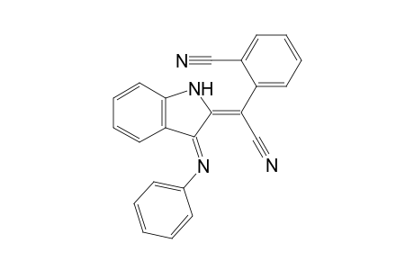 (E)-2-[1-Cyano-1-(2-cyanophenyl)methylidene]-3-phenylimino-2,3-dihydro-1H-indole