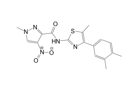 N-[4-(3,4-dimethylphenyl)-5-methyl-1,3-thiazol-2-yl]-1-methyl-4-nitro-1H-pyrazole-3-carboxamide