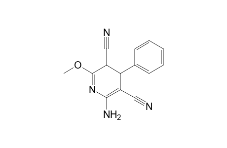 6-amino-2-methoxy-4-phenyl-3,4-dihydropyridine-3,5-dicarbonitrile