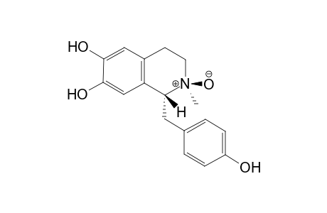 (1R,2R)-1-(4-hydroxybenzyl)-2-methyl-2-oxido-3,4-dihydro-1H-isoquinolin-2-ium-6,7-diol