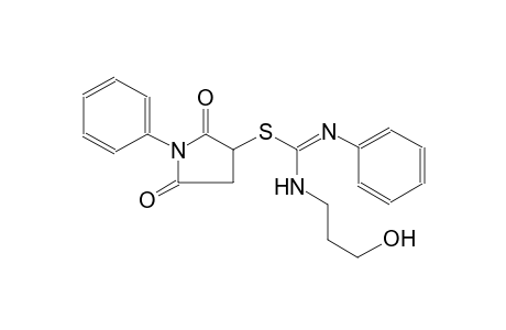 2,5-dioxo-1-phenyl-3-pyrrolidinyl N-(3-hydroxypropyl)-N'-phenylimidothiocarbamate