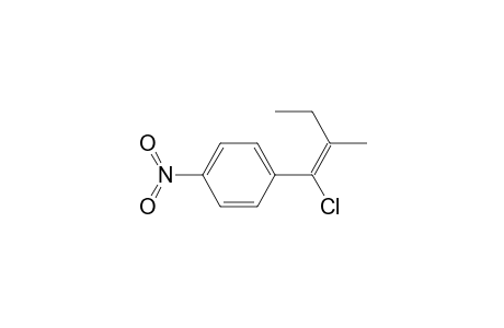 Benzene, 1-(1-chloro-2-methyl-1-butenyl)-4-nitro-, (E)-