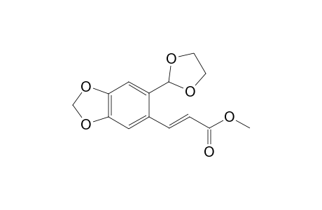 3-(6-[1,3]Dioxolan-2-yl-benzo[1,3]dioxol-5-yl)-acrylic acid methyl ester