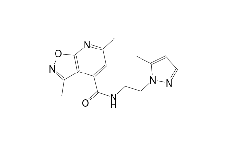 isoxazolo[5,4-b]pyridine-4-carboxamide, 3,6-dimethyl-N-[2-(5-methyl-1H-pyrazol-1-yl)ethyl]-