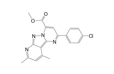 pyrido[2',3':3,4]pyrazolo[1,5-a]pyrimidine-4-carboxylic acid, 2-(4-chlorophenyl)-8,10-dimethyl-, methyl ester