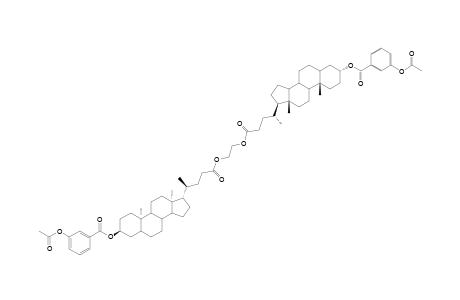 3-ALPHA,3'-ALPHA-BIS-(3-ACETOXYPHENYLCARBOXY)-5-BETA-CHOLAN-24-OIC-ACID-ETHANE-1,2-DIOL-DIESTER
