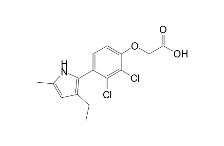 [4'-(3"-Ethyl-5"-methyl-2"-pyrrolyl)-2',3'-dichlorophenoxy]-acetic acid