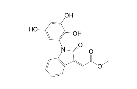 Costinone A [(E)-Methyl 2-[2-oxo-1-(2",3",5"-trihydroxyphenyl)-1,2-dihydro-3H-indol-3-ylidene]acetate]