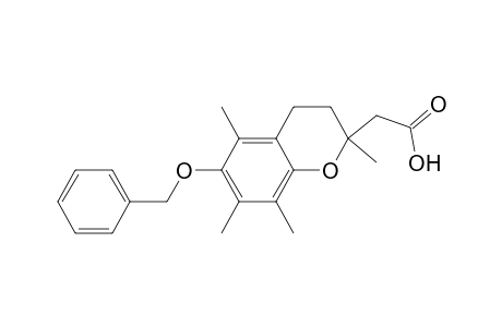 2-(2,5,7,8-tetramethyl-6-phenylmethoxy-3,4-dihydro-2H-1-benzopyran-2-yl)acetic acid