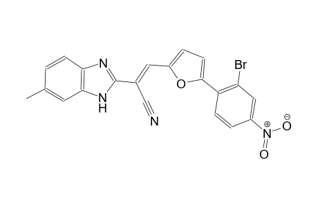 1H-benzimidazole-2-acetonitrile, alpha-[[5-(2-bromo-4-nitrophenyl)-2-furanyl]methylene]-6-methyl-
