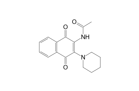 N-(1,4-dihydro-1,4-dioxo-3-piperidino-2-naphthyl)acetamide