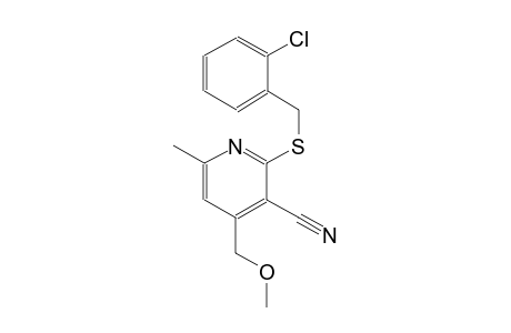 3-pyridinecarbonitrile, 2-[[(2-chlorophenyl)methyl]thio]-4-(methoxymethyl)-6-methyl-