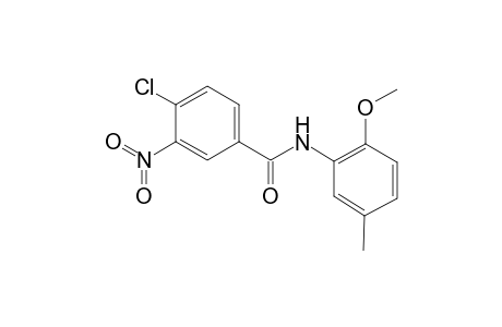 4-Chloro-N-(2-methoxy-5-methylphenyl)-3-nitrobenzamide