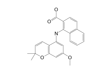 1-[(7-METHOXY-2,2-DIMETHYL-2H-1-BENZOPYRAN-5-YL)-AMINO]-2-NAPHTHALENECARBOXYLIC-ACID