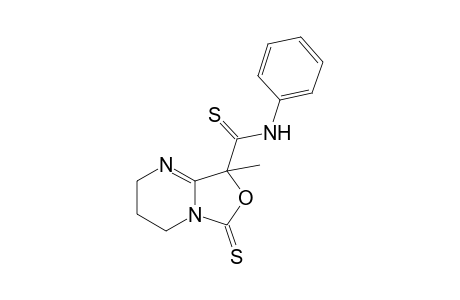 8-Methyl-N-phenyl-6-sulfanylidene-3,4-dihydro-2H-oxazolo[3,4-a]pyrimidine-8-carbothioamide