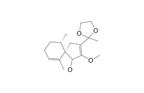 (1R*5R*,10S*)-2-Methoxy-6,10-dimethyl-3-[1,1-(ethylidenedioxy)ethyl]spiro[4.5]deca-2,6-dien-1-ol