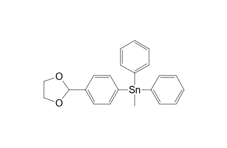 Stannane, [4-(1,3-dioxolan-2-yl)phenyl]methyldiphenyl-
