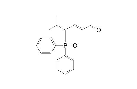 4-Diphenylphosphinoyl-5-methylhex-2-en-1-al