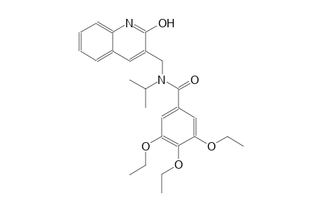 3,4,5-triethoxy-N-[(2-hydroxy-3-quinolinyl)methyl]-N-isopropylbenzamide