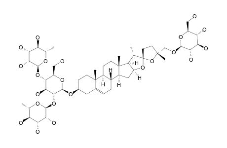 26-O-BETA-D-GLUCOPYRANOSYL-NUATIGENIN-3-O-BETA-CHACOTRIOSID=ACULEATISID-A