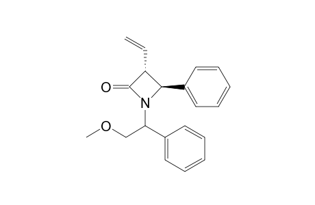 trans-1-(2-Methoxy-1-phenylethyl)-4-phenyl-3-vinylazetidin-2-one