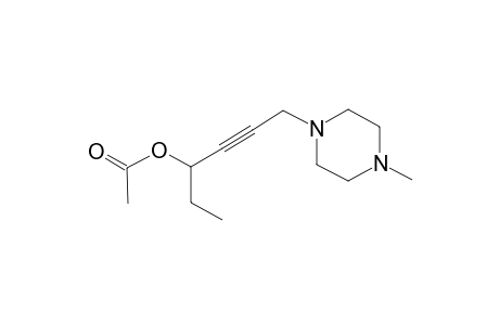 1-ethyl-4-(4-methyl-1-piperazinyl)-2-butynyl acetate