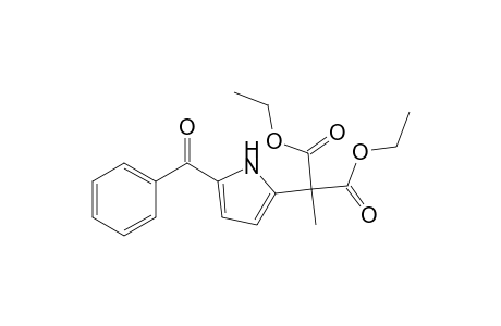 2-(5-benzoyl-1H-pyrrol-2-yl)-2-methyl-malonic acid diethyl ester