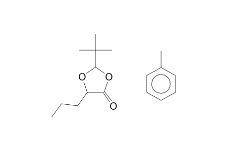 1,3-DIOXOLAN-4-ONE, 2-(1,1-DIMETHYLETHYL)-5-(PHENYLMETHYL)-5-PROPYL-, (2S-cis)-