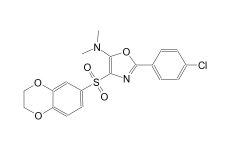 5-oxazolamine, 2-(4-chlorophenyl)-4-[(2,3-dihydro-1,4-benzodioxin-6-yl)sulfonyl]-N,N-dimethyl-