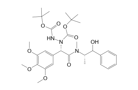 2-[N,N'-bis(1",1"-Dimethylethoxycarbonyl)hydrazino-N-(2"-hydroxy-1"-methyl-2"-phenylethyl)-N-methyl-2-(3',4',5'-trimethoxyphenyl)acetamide
