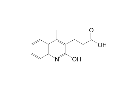 3-(2-keto-4-methyl-1H-quinolin-3-yl)propionic acid