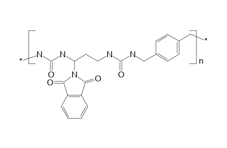 Poly[ureylene-(1-phthalimidotrimethylene)ureylenemethylene-1,4-phenylenemethylene]