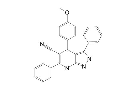 5-CYANO-4,7-DIHYDRO-4-(4-METHOXYPHENYL)-3,6-DIPHENYL-2H-PYRAZOLO-[3,4-B]-PYRIDINE