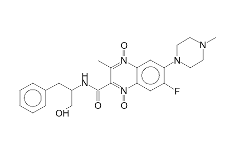 7-Fluoranyl-3-methyl-6-(4-methylpiperazin-1-yl)-4-oxidanidyl-1-oxidanylidene-N-(1-oxidanyl-3-phenyl-propan-2-yl)quinoxalin-1-ium-2-carboxamide