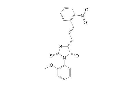 (Z)-5-[4-(2-NITROPHENYL)-BUTADIENYLENE]-3-N-(2-METHOXYPHENYL)-2-THIOXOTHIAZOLIDIN-4-ONE