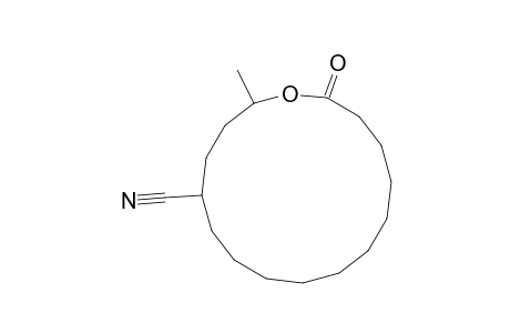 Oxacyclohexadecane-5-carbonitrile, 2-methyl-16-oxo-
