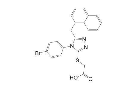 2-[[4-(4-bromophenyl)-5-(1-naphthalenylmethyl)-1,2,4-triazol-3-yl]thio]acetic acid
