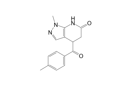 1-Methyl-4-(4-methylbenzoyl)-1,4,5,7-tetrahydro-6H-pyrazolo[3,4-b]pyridin-6-one