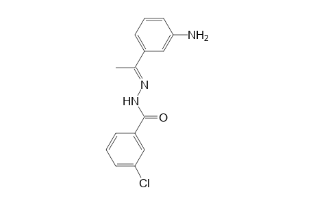 3-Chlorobenzoic acid, [1-(3-aminophenyl)ethylidene]hydrazide