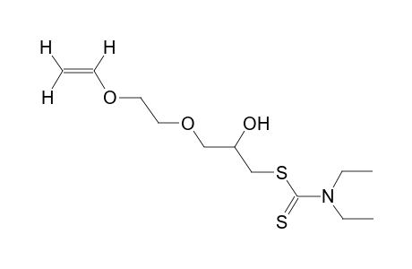 N,N-DIETHYL-S-(2-HYDOXY-6-VINYLOXY-4-OXAHEXYL)DITHIOCARBAMATE